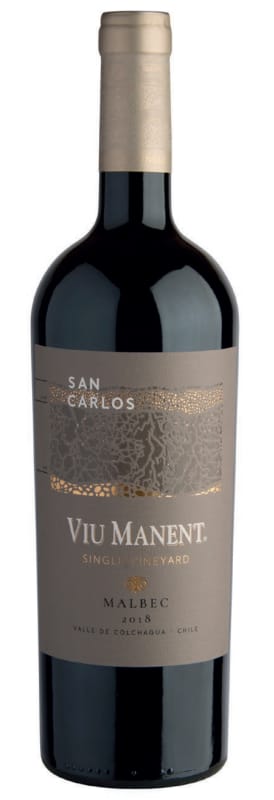 Viu Manent San Carlos Estate Malbec 2018 Front Bottle Shot