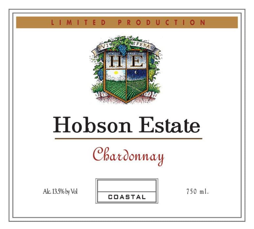 Hobson Estate 2016 Front Label