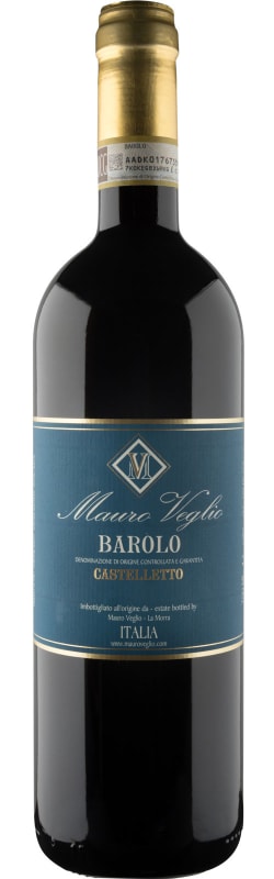 Mauro Veglio Barolo Castelletto 2014 Front Bottle Shot