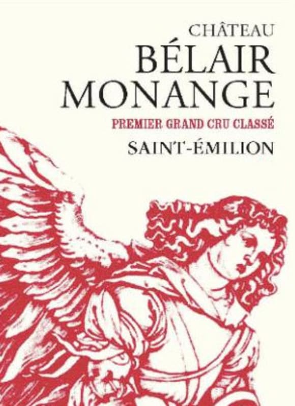 Chateau Belair-Monange Bordeaux Red 2012 Front Label