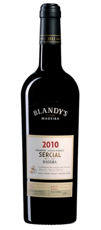Blandy's Colheita Sercial Single Harvest Madeira 2010 Front Bottle Shot