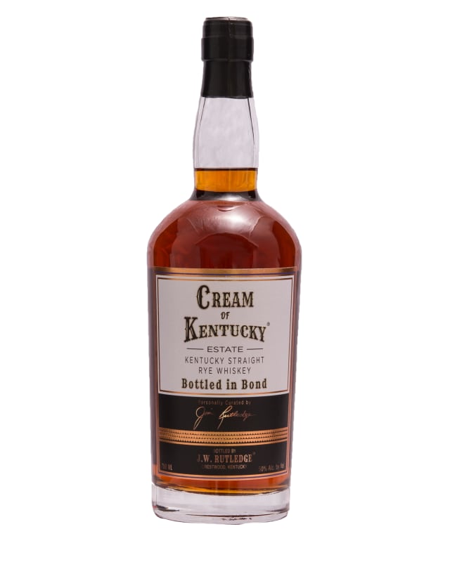 Cream of Kentucky Bottled in Bond Kentucky Straight Rye Whiskey Front Bottle Shot