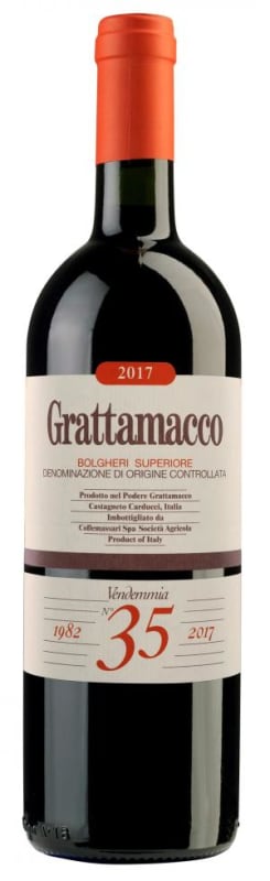 Podere Grattamacco Bolgheri Superiore 2017 Front Bottle Shot