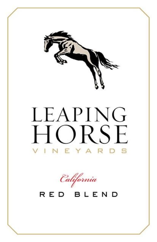 Leaping Horse Red 2014 Front Label