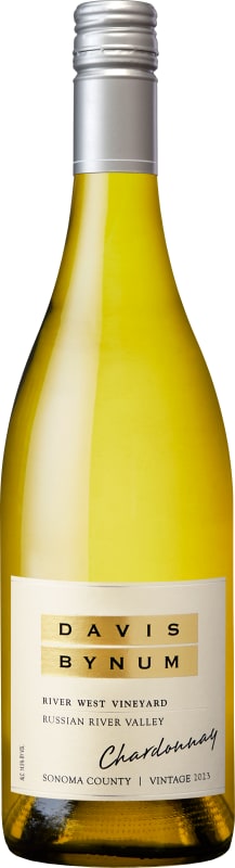 Davis Bynum River West Vineyard Chardonnay 2023 Front Bottle Shot