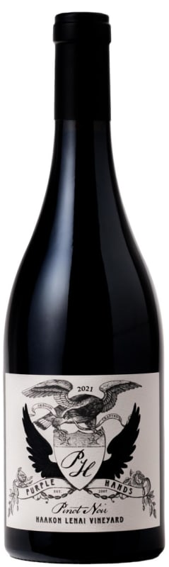 Purple Hands Haakon/Lenai Vineyard Pinot Noir 2021 Front Bottle Shot