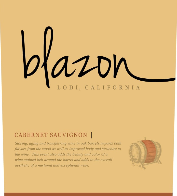 Blazon Lodi Cabernet Sauvignon 2016 Front Label
