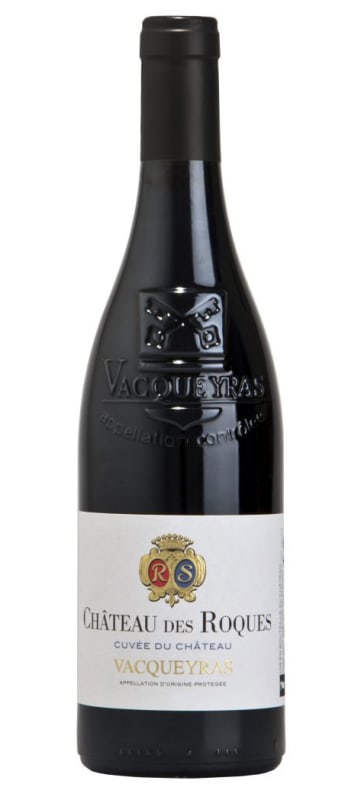 Chateau des Roques Vacqueyras Cuvee du Chateau 2018 Front Bottle Shot