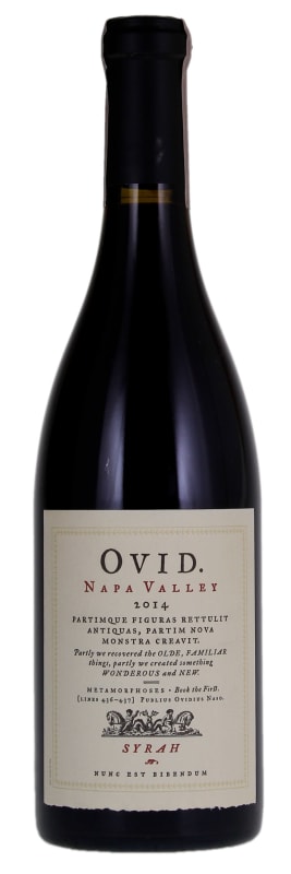 OVID Syrah 2014 Front Bottle Shot