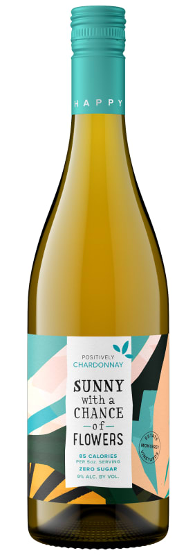 Sunny With a Chance of Flowers Chardonnay 2018 Front Bottle Shot