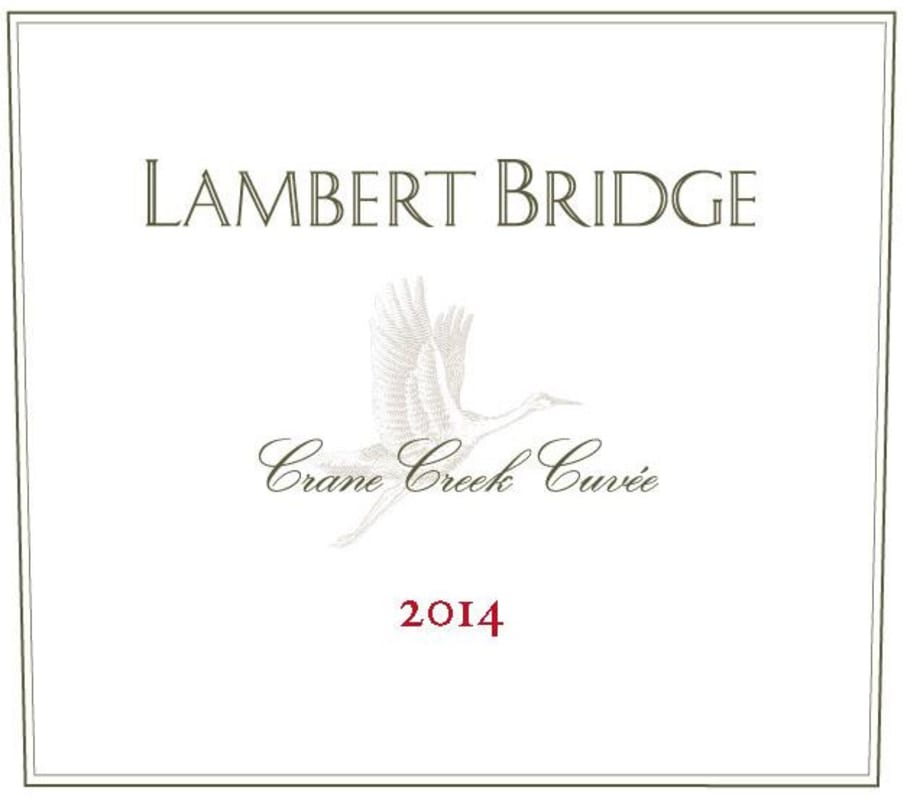Lambert Bridge Crane Creek Cuvee 2014 Front Label