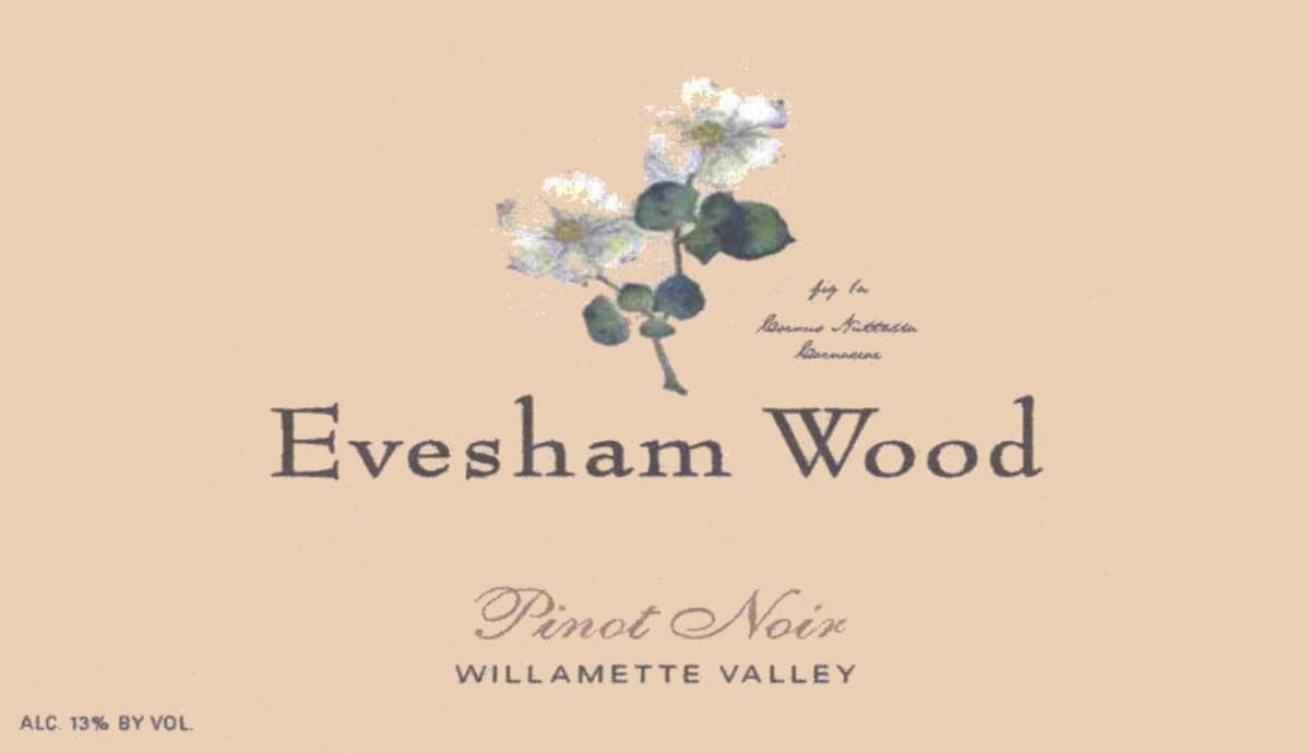 Evesham Wood Pinot Noir 2007 Front Label