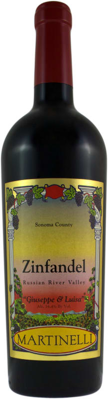 Martinelli Giuseppe and Luisa Zinfandel 2020 Front Bottle Shot