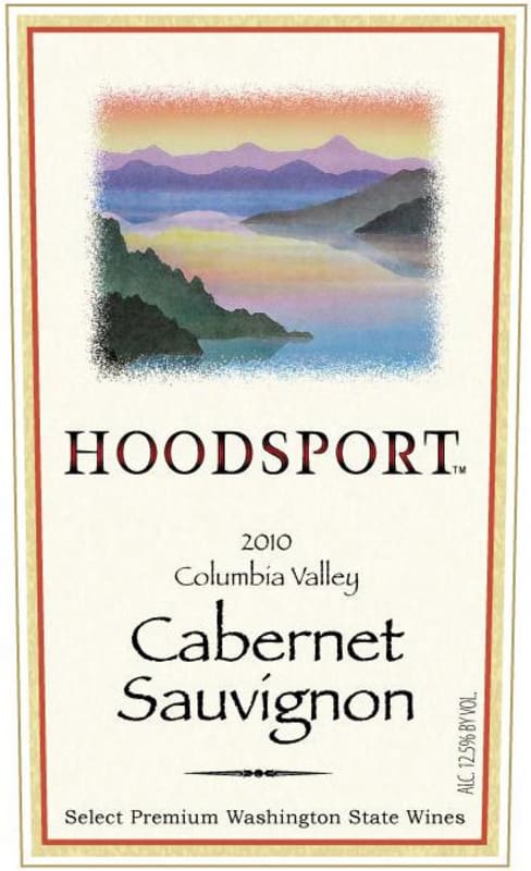 Hoodsport Winery Columbia Valley Cabernet Sauvignon 2010 Front Label
