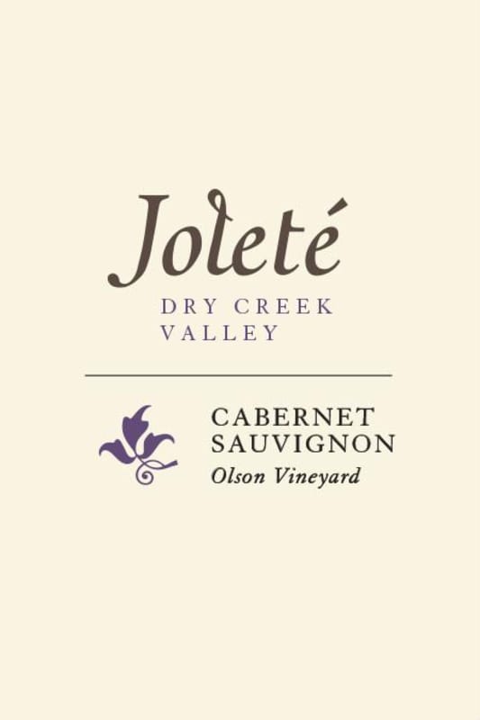 Jolete Olson Vineyard Cabernet Sauvignon 2013 Front Label