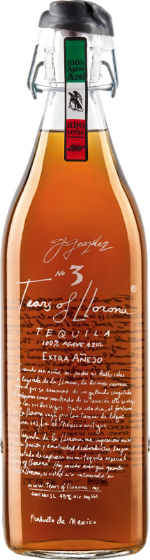Tears of Llorona Extra Anejo Tequila (1 Liter) Front Bottle Shot