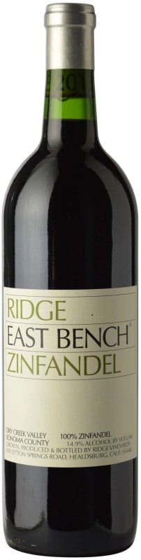 Ridge East Bench Zinfandel 2015 Front Bottle Shot