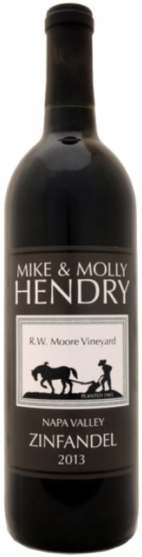 Mike and Molly Hendry R.W. Moore Vineyard Zinfandel 2013 Front Bottle Shot
