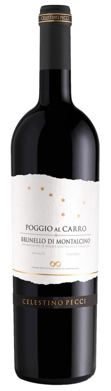 Celestino Pecci Poggio al Carro Brunello di Montalcino 2019 Front Bottle Shot