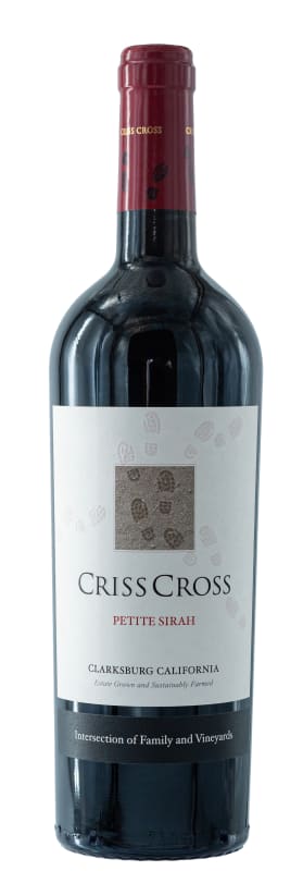 Criss Cross Petite Sirah 2017 Front Bottle Shot