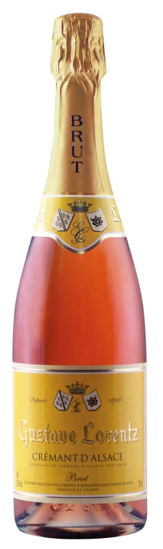Gustave Lorentz Cremant D'Alsace Rose Front Bottle Shot