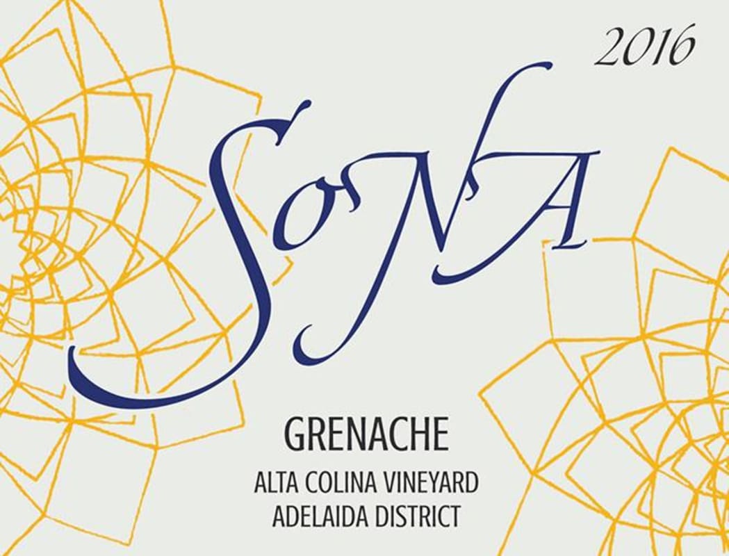 Sona Wine Alta Colina Vineyard Grenache 2016 Front Label