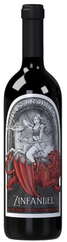 Big Red Monster Zinfandel Front Bottle Shot