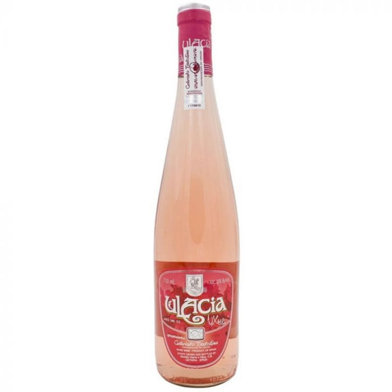 Nicolas Ulacia e Hijos Ulacia Txakolina Rose 2021 Front Bottle Shot