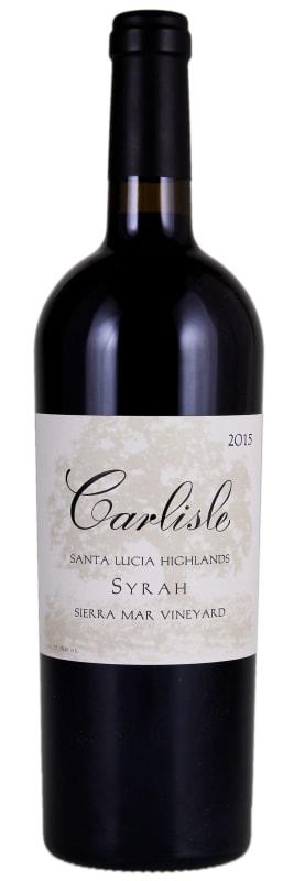 Carlisle Sierra Mar Vineyard Syrah 2015 Front Bottle Shot