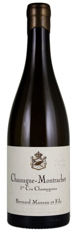 Domaine Bernard Moreau Chassagne-Montrachet Les Champs Gain Premier Cru 2015 Front Bottle Shot