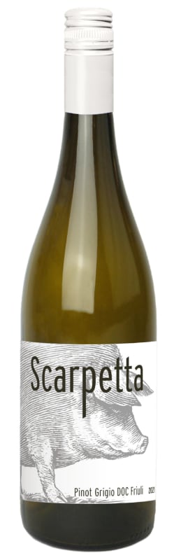 Scarpetta Pinot Grigio 2021 Front Bottle Shot