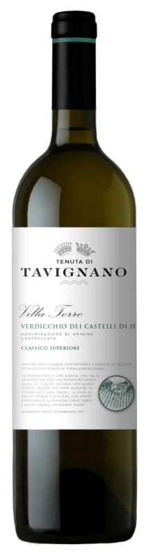Tenuta di Tavignano Verdicchio dei Castelli de Jesi Classico Villa Torre 2022 Front Bottle Shot