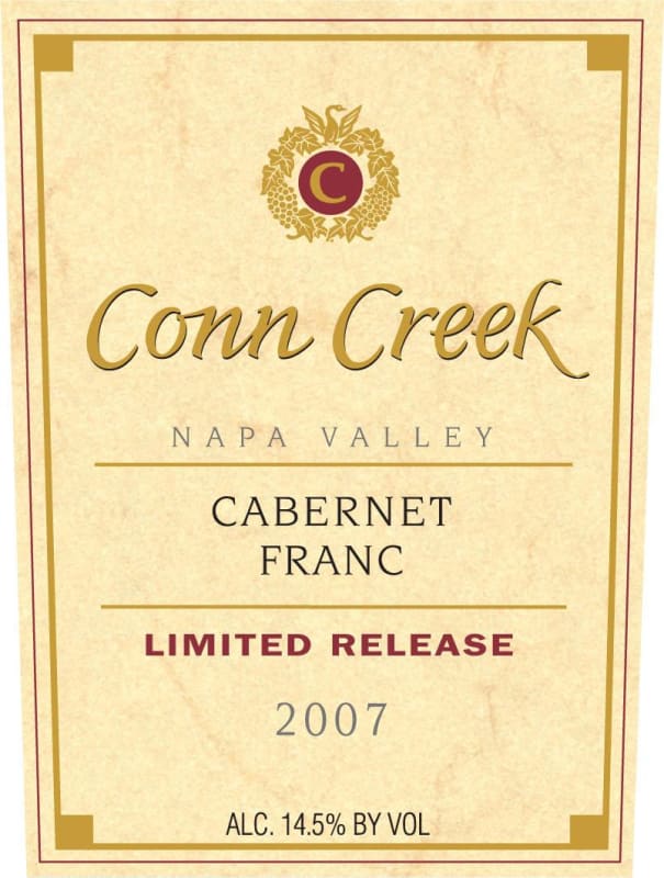 Conn Creek Limited Release Cabernet Franc 2007 Front Label