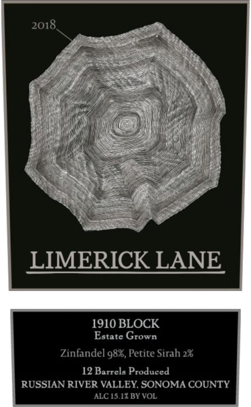 Limerick Lane Block Series Zinfandel 2018 Front Label
