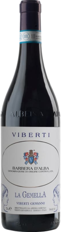 Viberti La Gemella Barbera d'Alba 2017 Front Bottle Shot