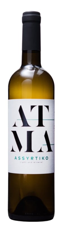Thymiopoulos Atma Assyrtiko 2019 Front Bottle Shot