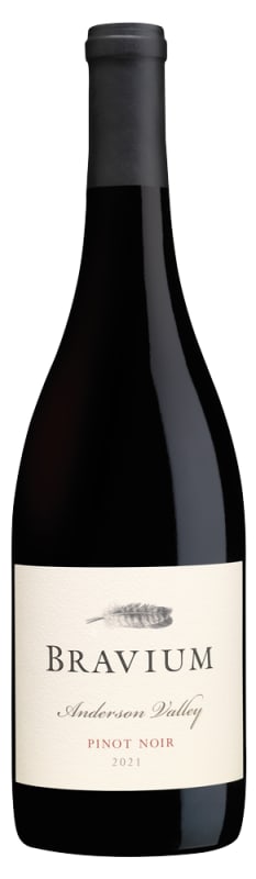 Bravium Anderson Valley Pinot Noir 2021 Front Bottle Shot