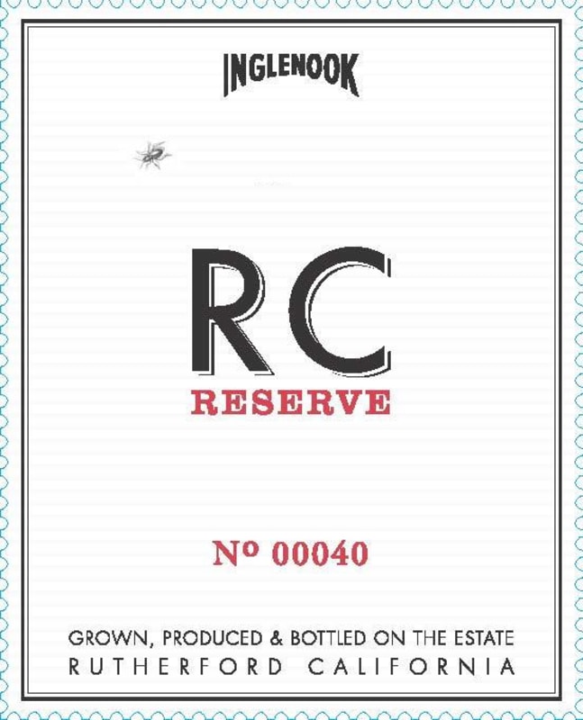 Inglenook RC Reserve Syrah 2019 Front Label