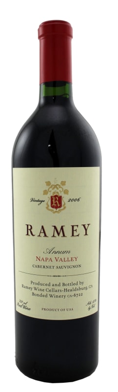 Ramey Annum Cabernet Sauvignon 2006 Front Bottle Shot