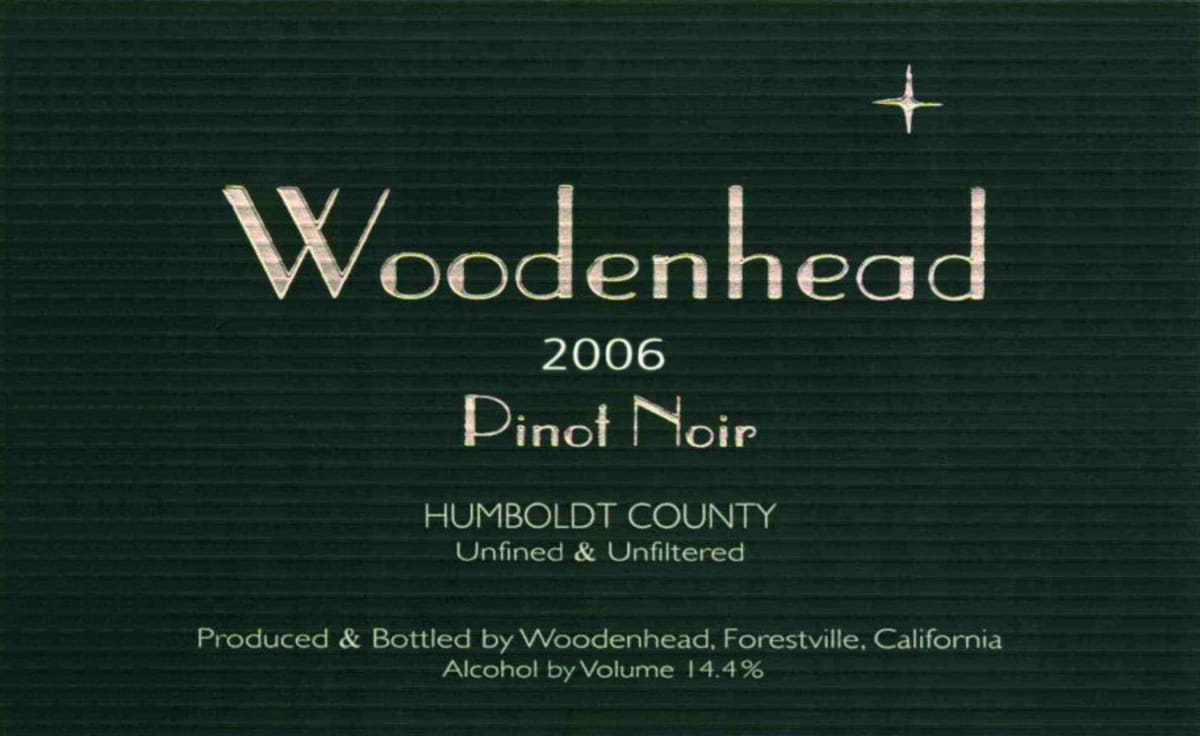 Woodenhead Pinot Noir 2006 Front Label