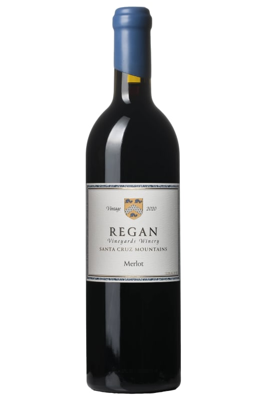 Regan Vineyards Winery Merlot 2020 Front Bottle Shot