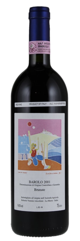 Roberto Voerzio Barolo Brunate 2001 Front Bottle Shot