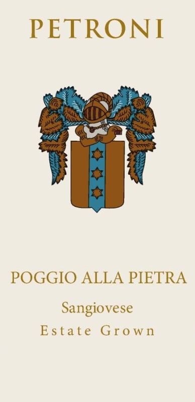 Petroni Vineyards Poggio Alla Pietra 2013 Front Label