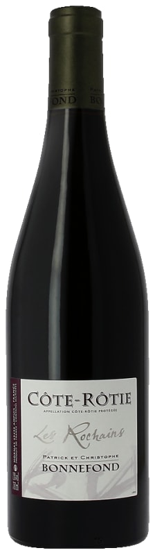 Domaine Patrick & Christophe Bonnefond Cote-Rotie Les Rochains 2021 Front Bottle Shot
