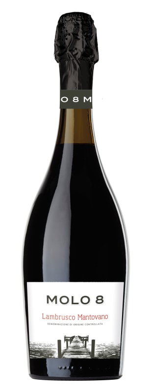 Molo 8 Lambrusco Mantovano Front Bottle Shot