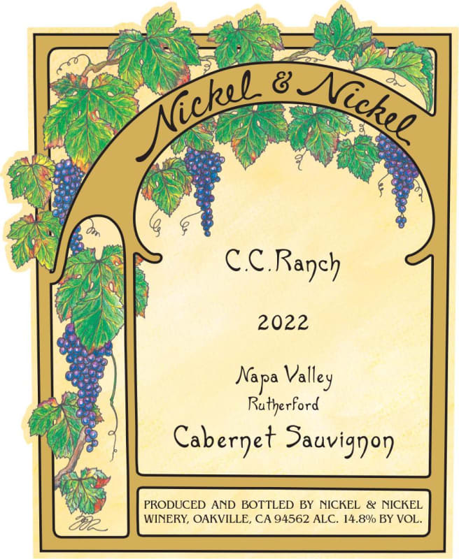 Nickel & Nickel C.C. Ranch Cabernet Sauvignon (1.5 Liter Magnum) 2022 Front Label