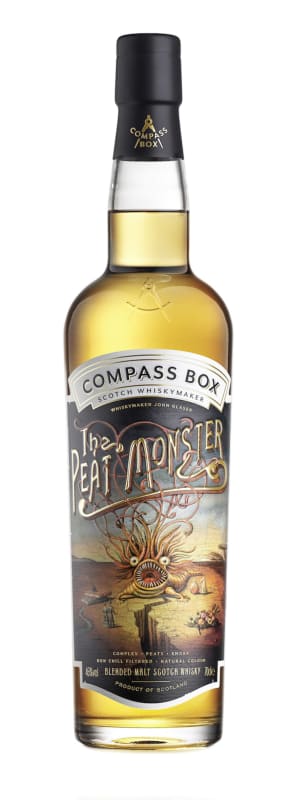 Compass Box The Peat Monster Blended Malt Scotch Whisky Front Bottle Shot