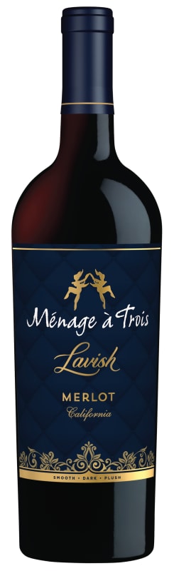 Menage a Trois Lavish Merlot 2018 Front Bottle Shot