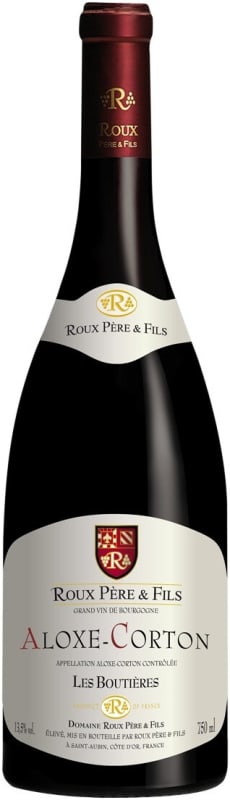 Domaine Roux Pere & Fils Aloxe-Corton Les Boutieres Rouge 2023 Front Bottle Shot