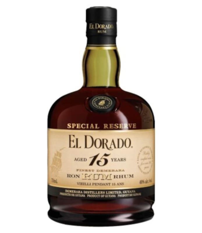 El Dorado 15 Year Rum Front Bottle Shot